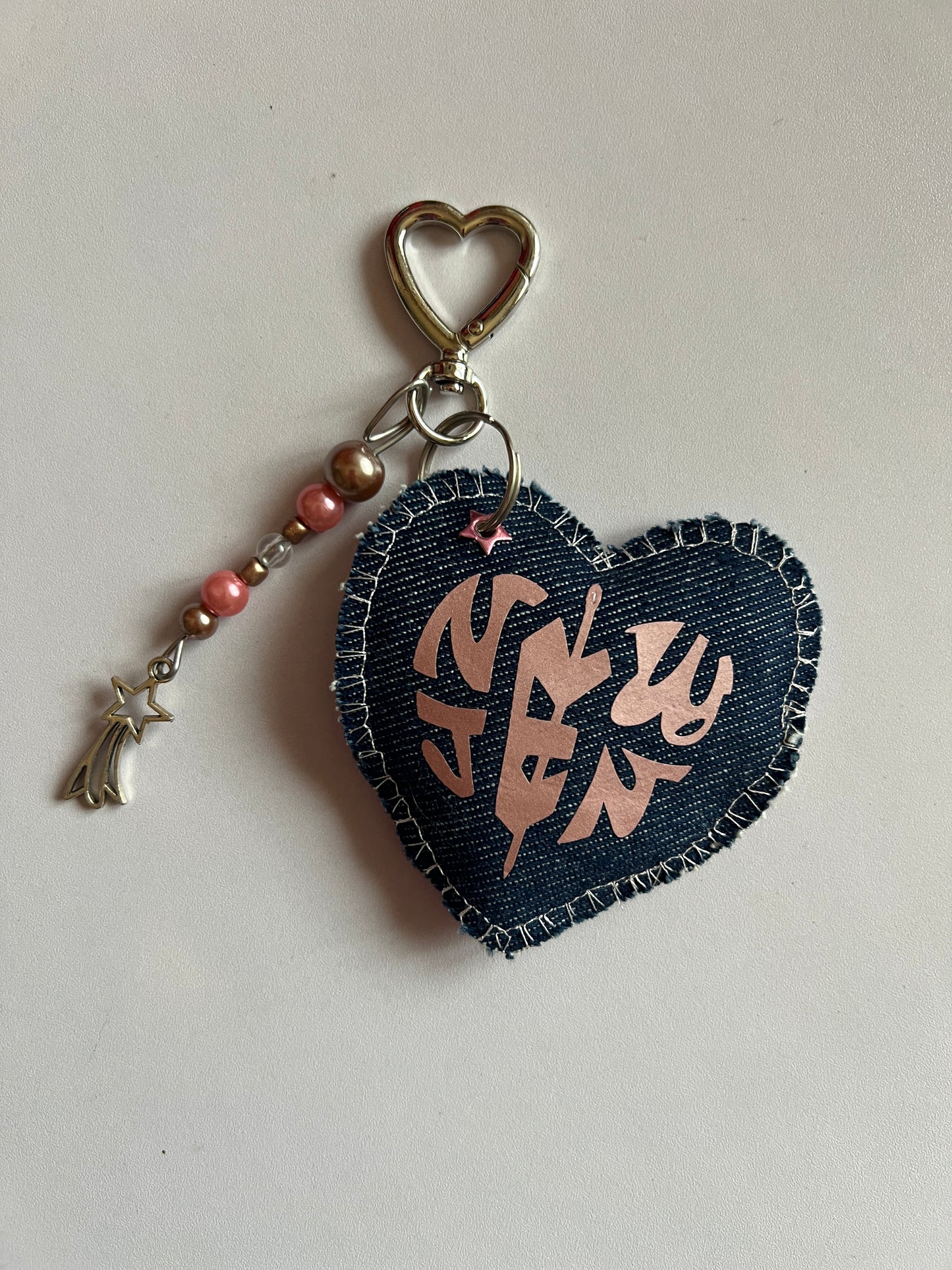Porte-clés coeur "NewJen"