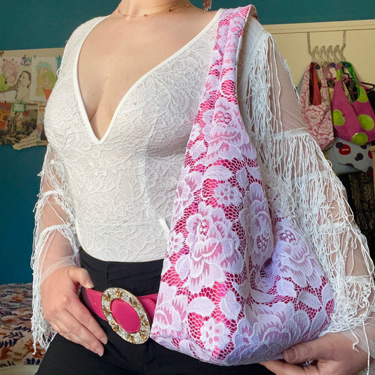Sac d'épaule ALYA - rose pivoine